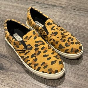 Steve Madden Leapord Slip On Sneakers